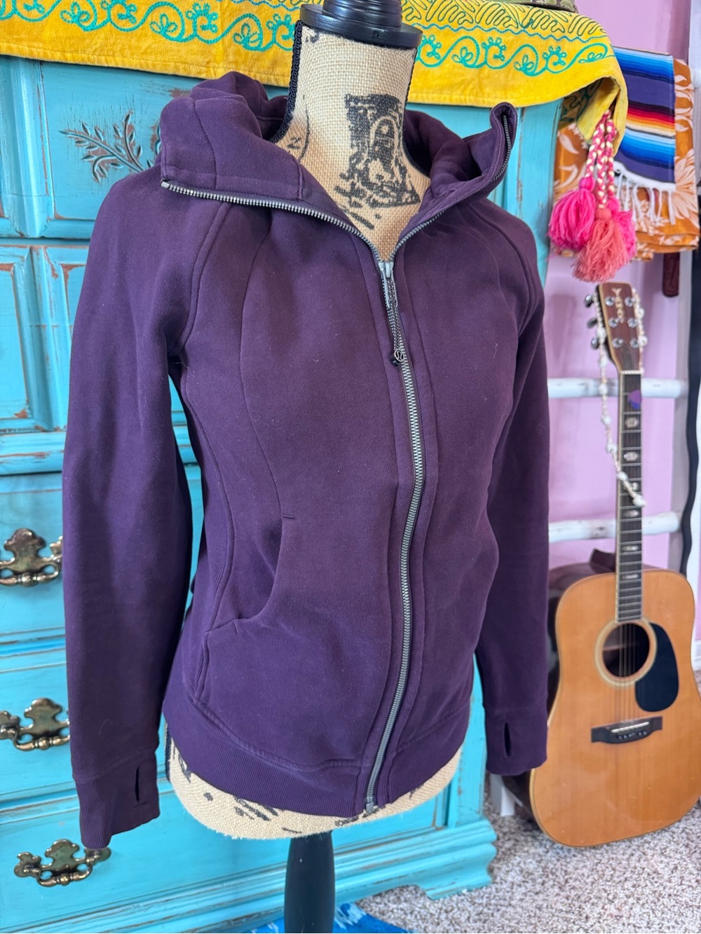 lululemon athletica Deep Plum Zip-Up Hooded Jacket